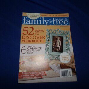 Vintage Family Tree Magazine - January/Feb 2013 - Genealogy Research - Ancestry